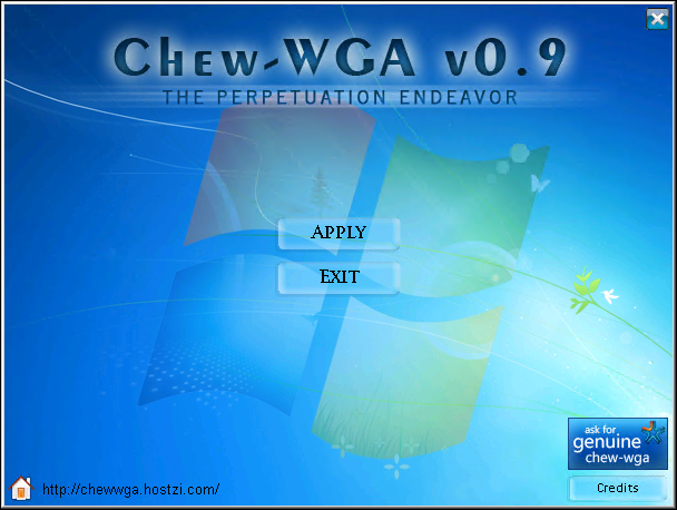 Chew wga v0.9 系统激活工具